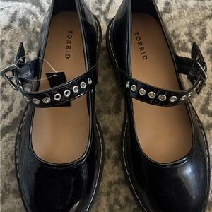 Torrid Black Mary Jane's with Silver Studs